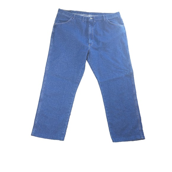 Wrangler Other - Wrangler Straight Leg Blue Jeans Size 42 x 28 85900DW Dark Wash Western Chore